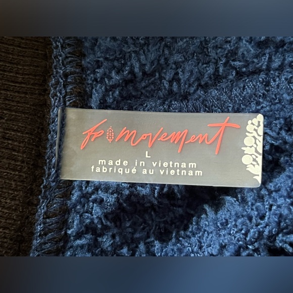 NWT Free People FP Movement Women's Cuddle Up Pants in Prep School Blue - Picture 6 of 7